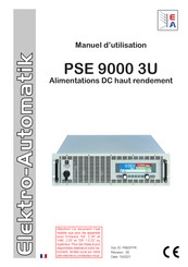 Elektro-Automatik PSE 9000 3U Manuel D'utilisation