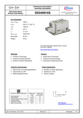 Infineon DD340N16S Informations Techniques