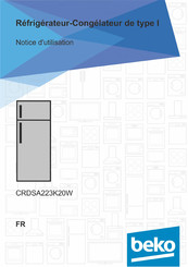 Beko CRDSA223K20W Notice D'utilisation