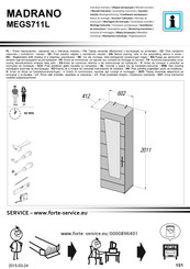 Forte MADRANO MEGS711L Notice De Montage