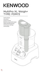 Kenwood FDM72 Instructions