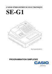 Casio SE-G1 Guide De Mise En Route Rapide