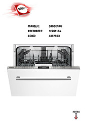 Gaggenau DF261164 Mode D'emploi