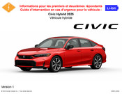 Honda CIVIC Hybrid 2025 Guide D'intervention En Cas D'urgence