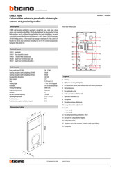 Bticino LINEA 3000 343091 Mode D'emploi