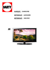 Samsung LE22D450 E-Manual