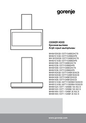 Gorenje E077 I 1SI50BB 1SE ASC B Mode D'emploi