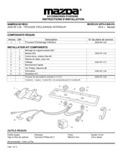 Mazda 0000-8F-L35 Instructions D'installation