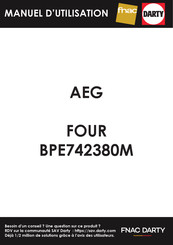 AEG BPE742380M Notice D'utilisation