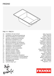 Franke FRESNO FSG 111-86 Manuel D'installation Et Mode D'emploi