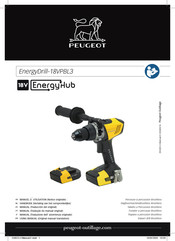 PEUGEOT EnergyDrill-18VPBL3 Manuel D'utilisation