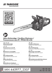 Parkside Performance PPKSA 40-Li B2 Traduction Des Instructions D'origine