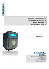 MICRODOS MP2-HT CL Serie Manuel De Reglage