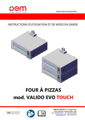 OEM VALIDO EVO TOUCH 935B Instructions D'utilisation