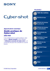 Sony Cyber-shot DSC-H50/S Guide Pratique