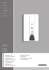 Siemens 9000415456 Notice De Montage Et D'utilisation