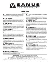 Sanus VisionMount VMAA18 Instructions De Montage