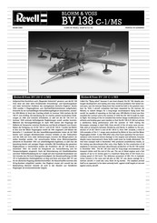 REVELL BLOHM & VOSS BV 138 C-1/MS Instructions De Montage