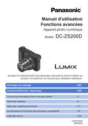 Panasonic Lumix DC-ZS200D Manuel D'utilisation