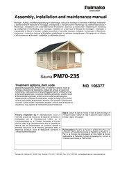 Lemeks Palmako PM70-235 Assemblage, Manuel De Montage Et D'entretien