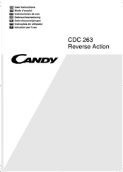 Candy CDC 263 Reverse Action Mode D'emploi