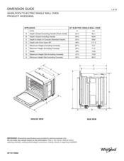 Whirlpool WOES5930L Guide De Dimensions