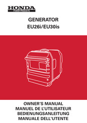 Honda Power Products EU26i Manuel De L'utilisateur