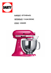 KitchenAid 5 KSM150PSRI Mode D'emploi