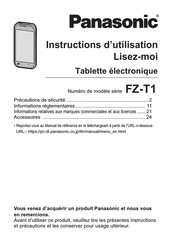 Panasonic FZ-T1 Instructions D'utilisation