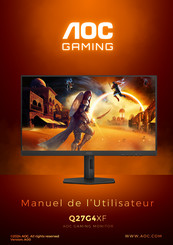 AOC GAMING Q27G4XF Manuel De L'utilisateur