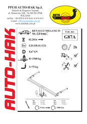 AUTO-HAK G87A Instructions De Montage