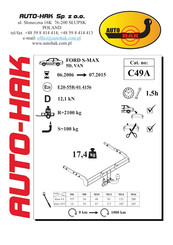 AUTO-HAK C49A Instructions De Montage