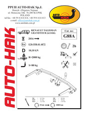 AUTO-HAK G88A Instructions De Montage