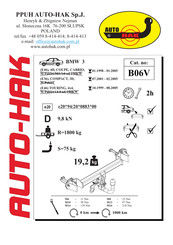 AUTO-HAK B06V Instructions De Montage