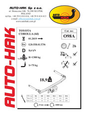 AUTO-HAK O98A Instructions De Montage