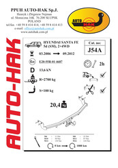 AUTO-HAK J54A Instructions De Montage