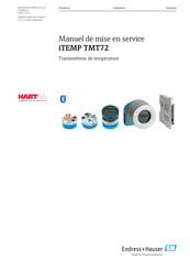 Endress+Hauser iTEMP TMT72 Manuel De Mise En Service