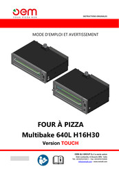 OEM Multibake 440 H30 TOUCH Mode D'emploi Et Avertissements