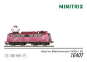 Minitrix 16407 Mode D'emploi