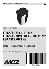 MCZ STAR COMFORT AIR 10 UP ! M2 Manuel D'installation Et D'utilisation