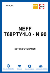 NEFF T68 Y4 Serie Manuel D'utilisation