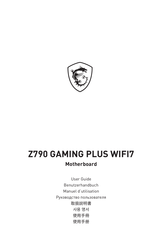 MSI Z790 GAMING PLUS WIFI7 Manuel D'utilisation