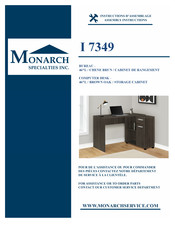 Monarch Specialties I 7349 Instructions D'assemblage