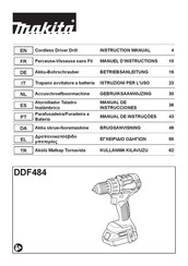 Makita DDF484JX1 Manuel D'instructions