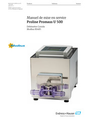 Endress+Hauser Proline Promass U 500 Manuel De Mise En Service