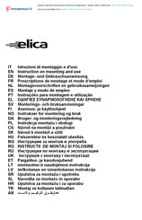 Elica Stripe Bianco 90 Notice D'utilisation Et De Montage