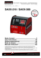 AXXAIR SAXX-210 Mode D'emploi