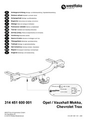 Westfalia Automotive 314 451 600 001 Notice De Montage Et D'utilisation