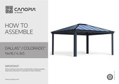 Palram CANOPIA DALLAS 14x16/4.3x5 Instructions De Montage