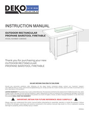 DEKO LIVING COB10005 Manuel D'instructions